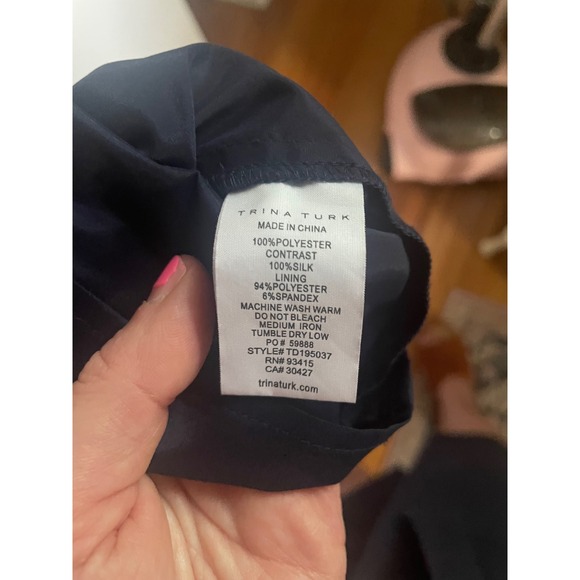 Trina Turk Sleeveless‎ Party Dress Ruffle Hem Floral Print Mini Dress SZ 6 - Picture 8 of 8